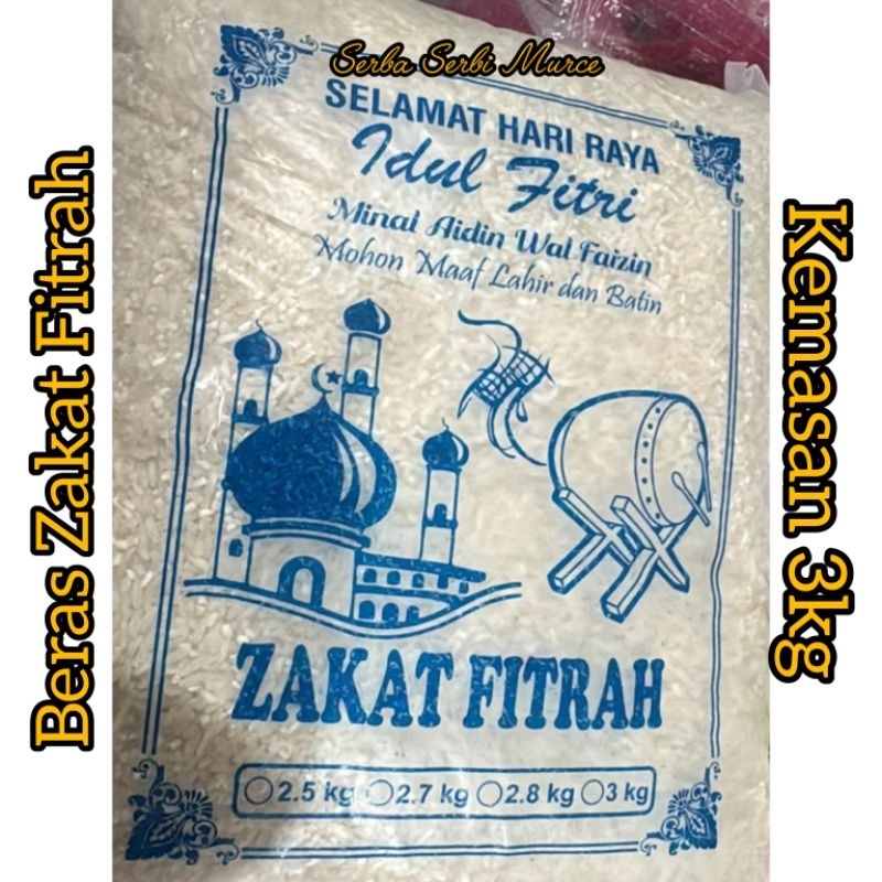 

Beras kemasan 3kg Zakat Fitrah