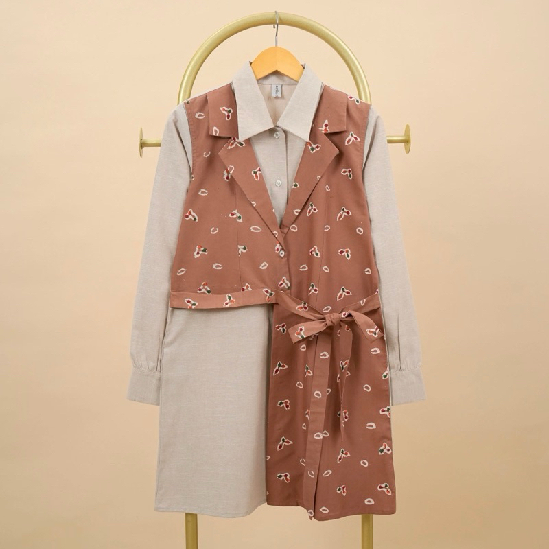 PL Tunik jumputan by aqila.clothing second