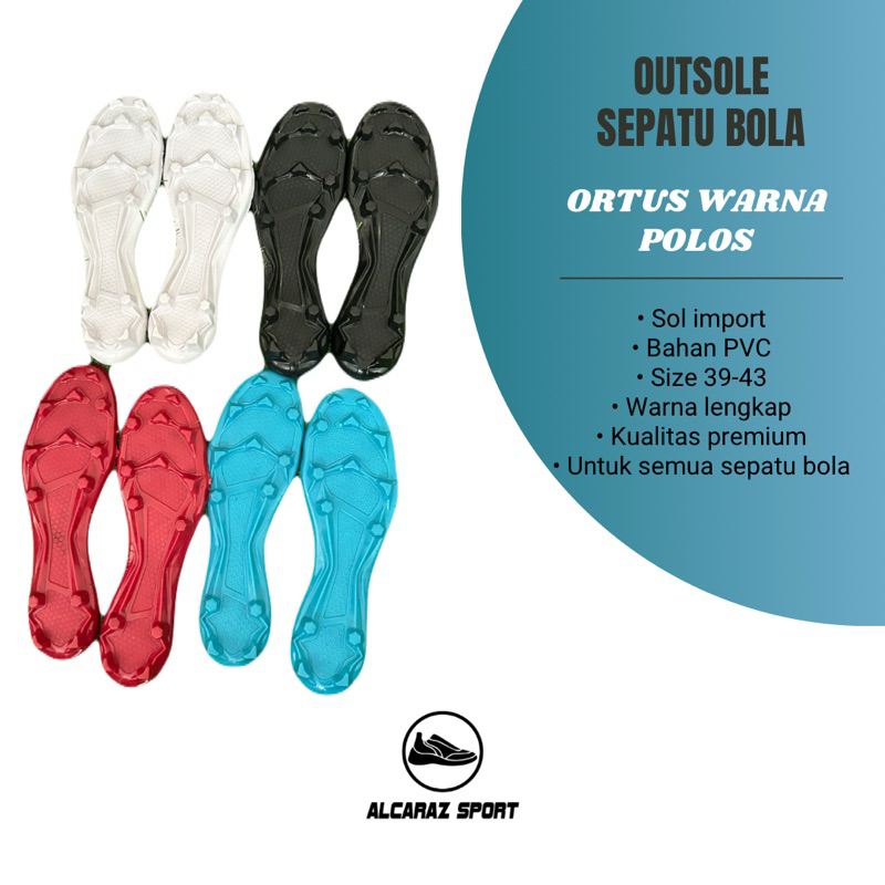 Sol Sepatu Bola - ORTUS POLOS -  Outsole Sepatu Bola - Sol Bola Import Original - Ortuseight - Alcar