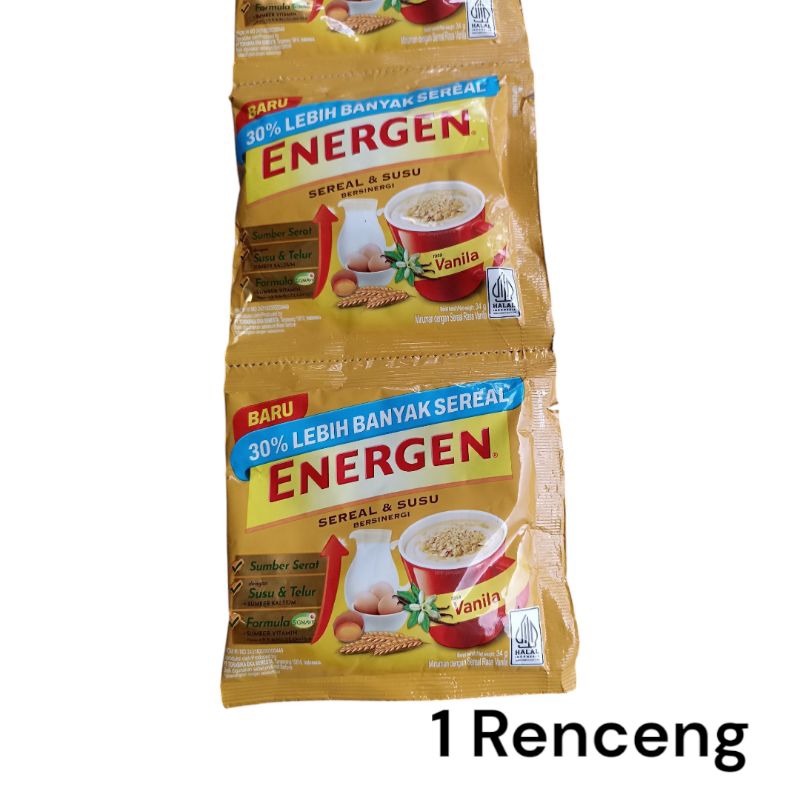 

Energen Vanila Minuman Sereal Dan Susu Bersinergi 35gr 1 Renceng