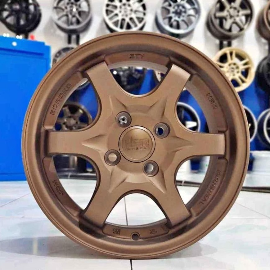 Velg Racing Mobil Brio, Ayla, Agya, Ring 14 Pnp Ban Standar, Velg Modif Jdm Hsr Sty