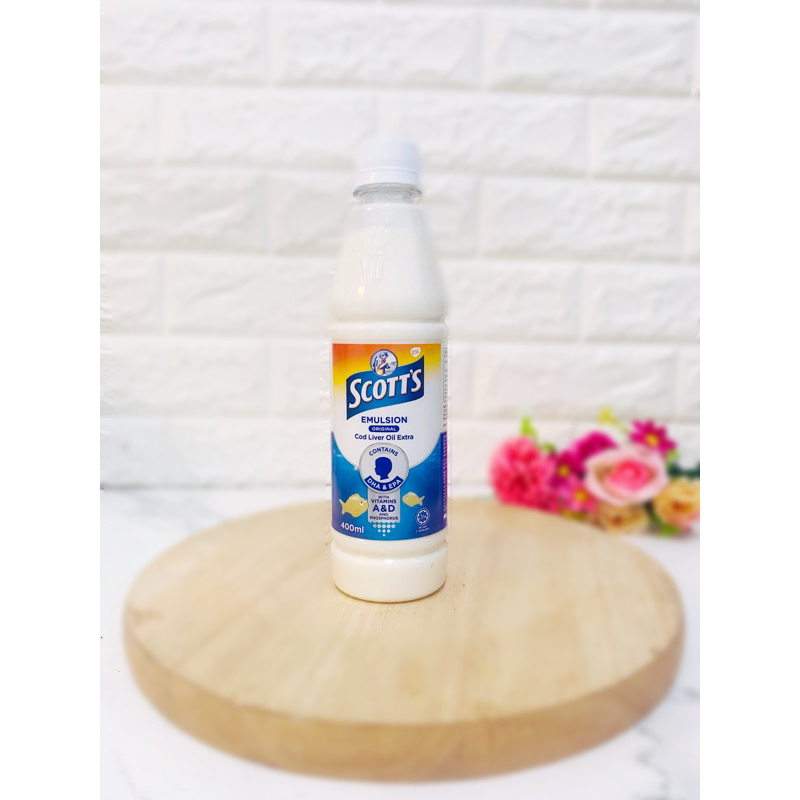 Scotts Emulsion Original Putih 400 Ml - Scott Emulsion, Multivitamin Anak, DHA Anak