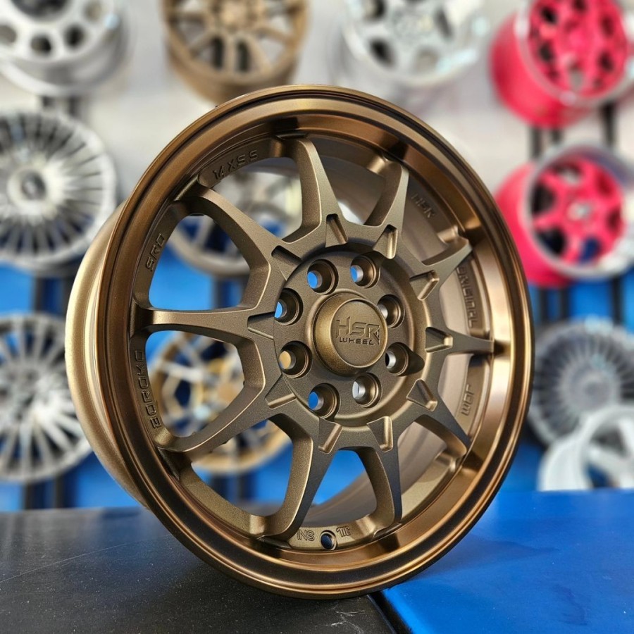Velg Ring 14 Mobil Brio, Sigra, Agya, Xenia, Pnp Ban Standar, Velg Racing HSR SRD Boroko