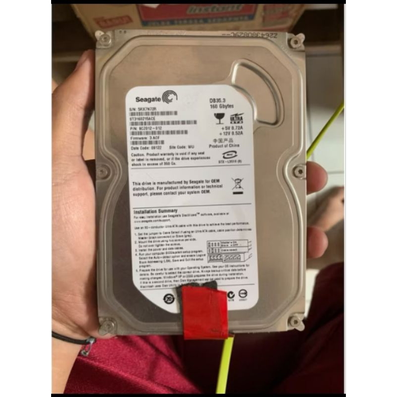 Hardisk Ide Ata 160 GB Asli Copotan Mesin Ps2