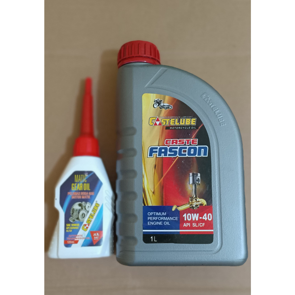 Castelube Fascon SAE 10W-40 isi 1 Liter + Gear Matic Oil Castelube 120 Ml