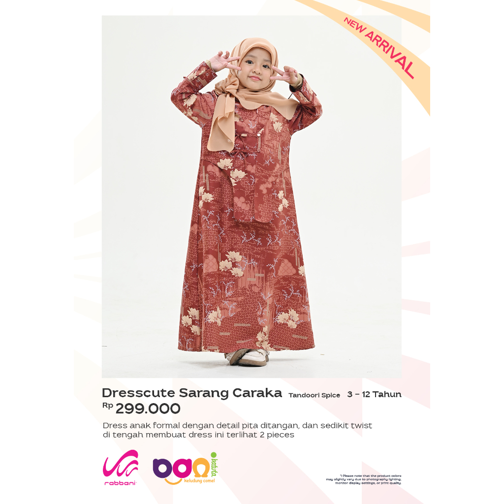 RABBANI 2025_ DRESSCUTE SARANG CARAKA  / GAMIS ANAK RABBANI SARIMBIT