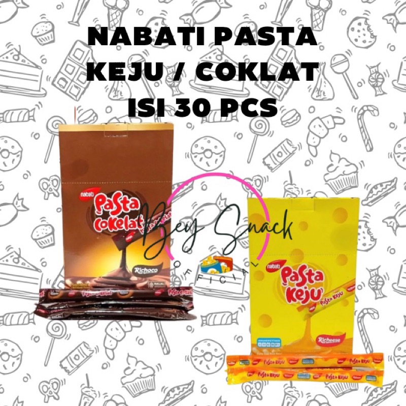 

NABATI PASTA COKLAT / KEJU - ( ISI 30 PCS)