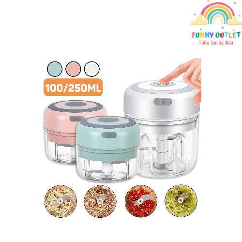Funny Outlet - Mini Chopper Electric Blender Portable Electric Mini Food Processor Electric / Choppe