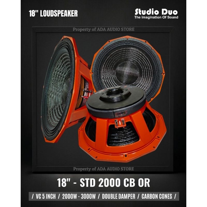 Komponen Speaker / 18 Inch / Studio Duo 18STD2000 / VC 5 IN / 18 STD 2000 18 STD2000 18STD 2000 / 97