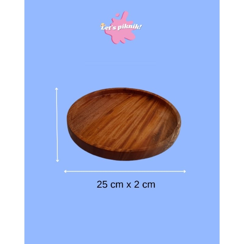 PRELOVED - PIRING KAYU BUNDAR BESAR