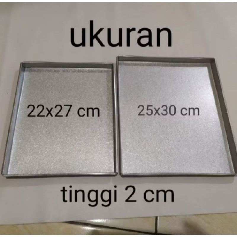 Loyang Oven / Loyang Kue Kering Berbeda ukuran 22x27cmm & 25x30cm tinggi 2cm