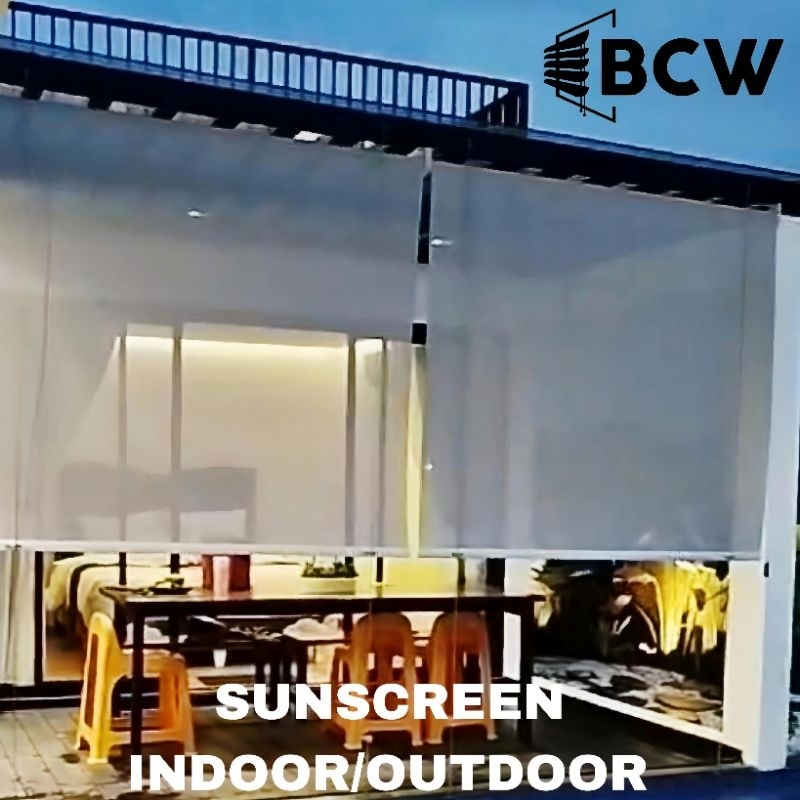 SUNSCREEN Roller blind outdoor penghalang panas dan hujan