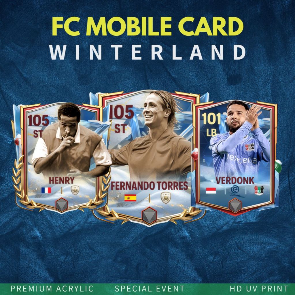 Fc Mobile Gantungan Kunci Akrilik Premium Kartu Fc Mobile Tema Event Fcm Card Football Update