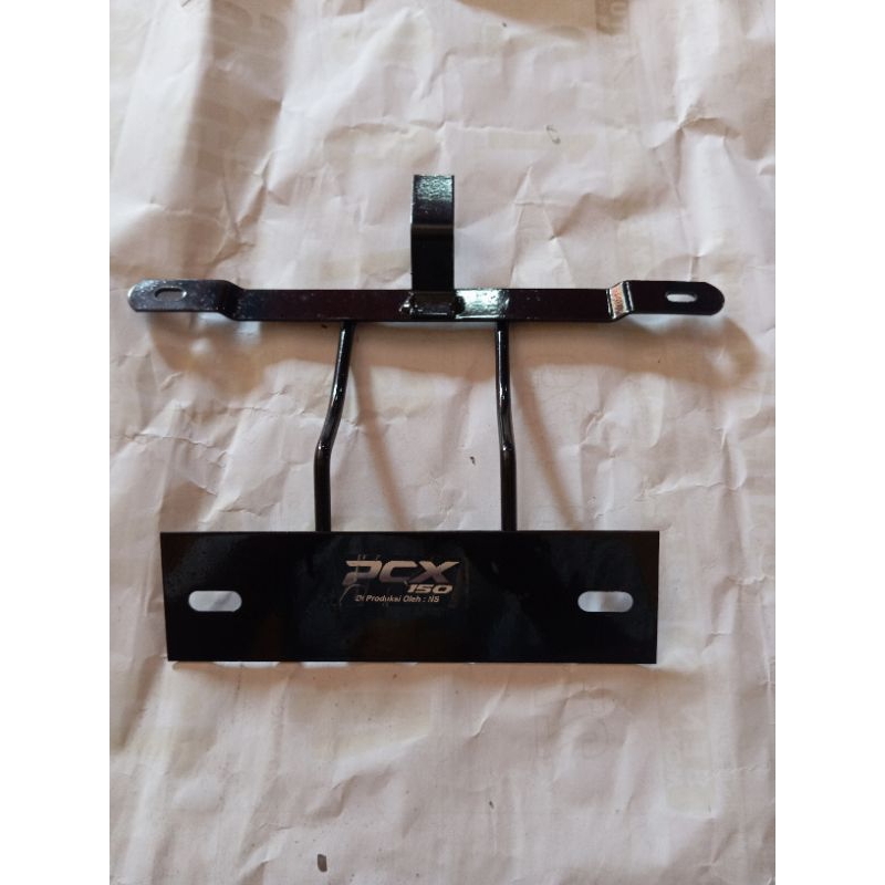 BRAKET PLAT NOMOR DUDUKAN PANGKON PLAT NOMOR MOTOR HONDA PCX 150