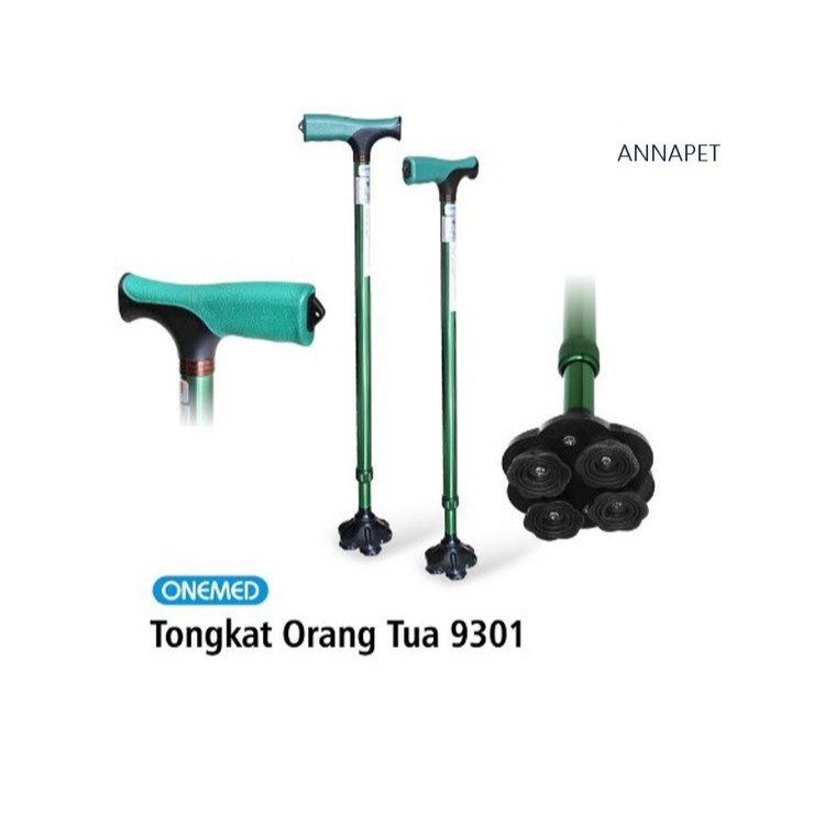 Tongkat Orang Tua Onemed 9301 Alat Bantu Jalan Orang Tua