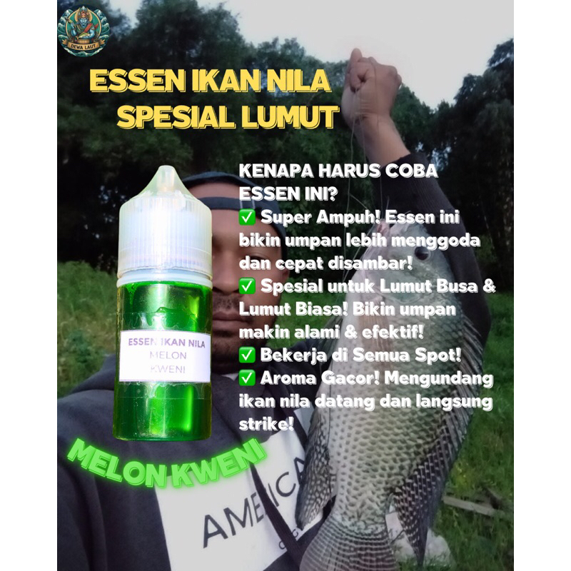 Essen ikan nila gacor lumut busa essen target induk