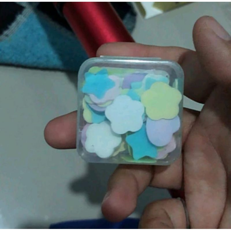 Sabun kertas cuci tangan traveling instant praktis sabun kertas mini kemasan lucu murah