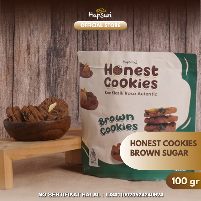 

HAPSARI HONEST COOKIES Brown Sugar (100 gr) | Kue Kering