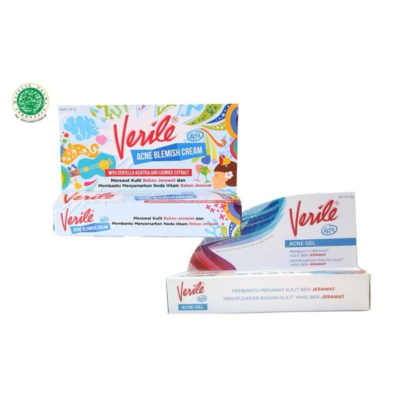 VERILE ACNE GEL/ACNE BLEMISH CREAM/KRIM JERAWAT/BEKAS JERAWAT