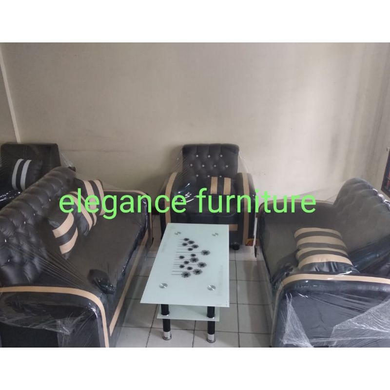 Sofa Minimalis 321 plus  Meja Kaca Pekanbaru saja