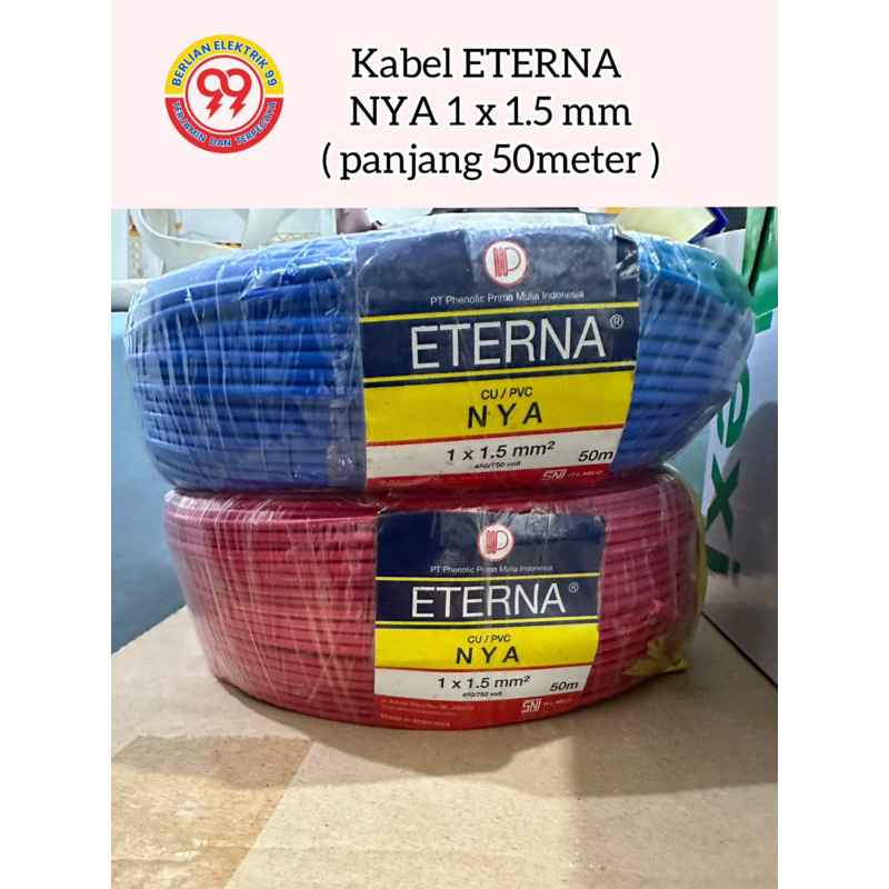 kabel eterna nya 1x1,5mm (1roll 50 meter)/ ETERNA NYA 1x1,5MM
