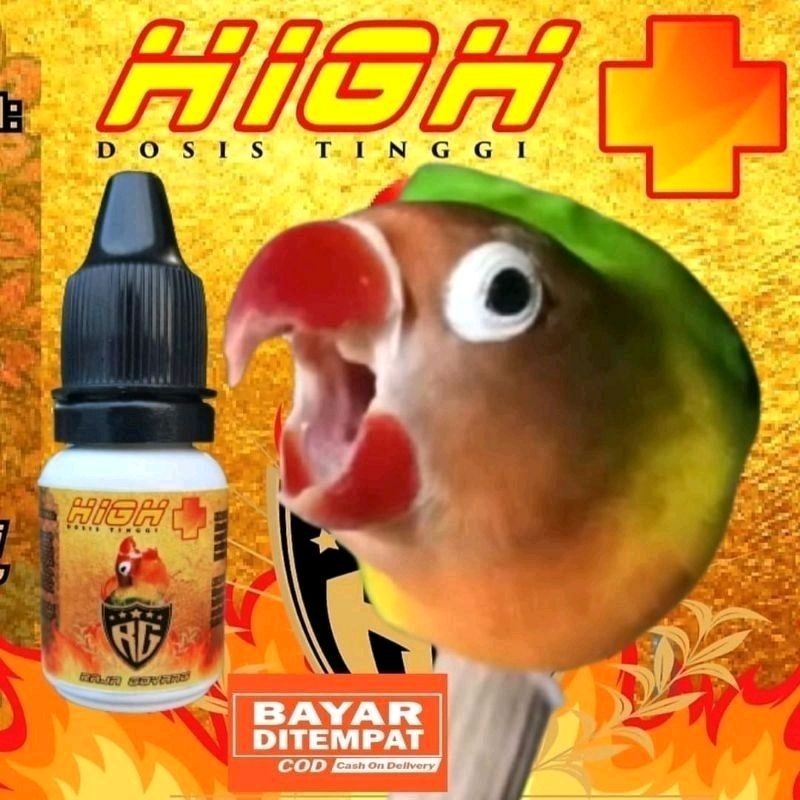 Vitamin burung lovebird RG high plus khusus lomba Lovebird Vitamin Burung Lovebird Vitamin penggacor