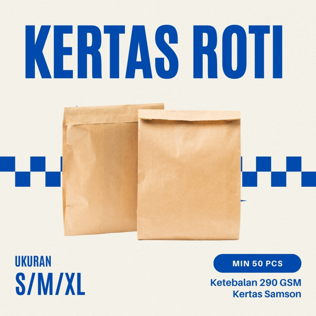 Kertas Roti Paper Bag Bungkus Makanan Kertas