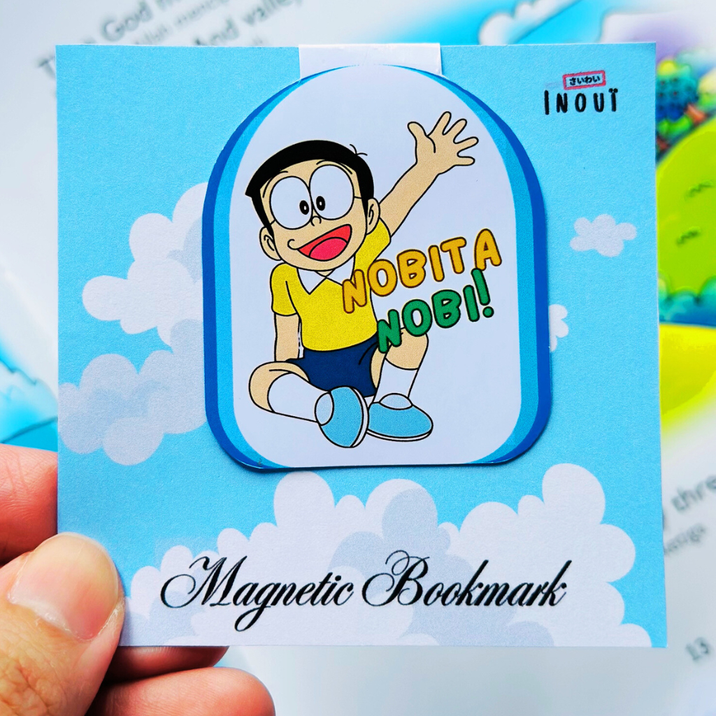

Magnetic Bookmark Nobi Nobita - Pembatas Buku Karakter Lucu Kartun Doraemon