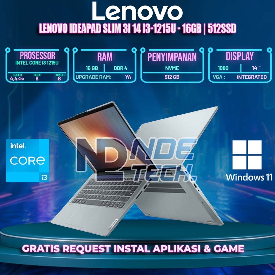 LENOVO Ideapad Slim 3i 14 I3-1215U