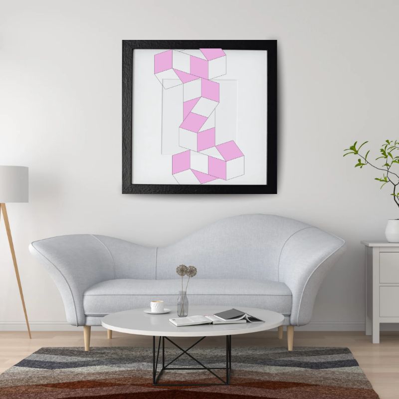 Hiasan dinding dekorasi ilusi produk digi wall art