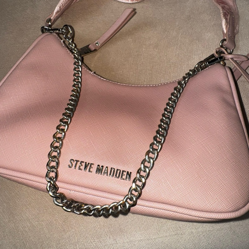 Preloved tas Steve Madden nylon bag pink