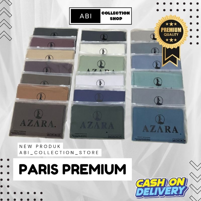 BRAND AZARA 0RI paris japan logo premium coquette bordir kat paris azara kerudung segi empat pita,hi