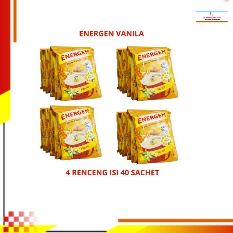 

[PAKET HEMAT ISI 4] Energen Vanila Sereal dan Susu 4 Renceng Isi 40 Sachet PROMO MURAH/Sereal Dan Susu Energen Vanila 4 Renceng Isi 40 Sachet PROMO MURAH