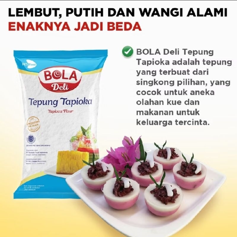 

BOLA Deli Tepung Tapioka 500 gr