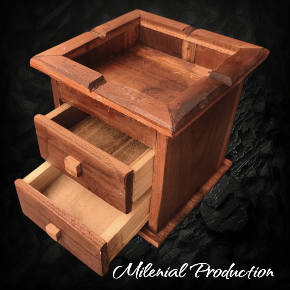 ASBAK KANTOR KAYU JATI ASBAK2 LACI