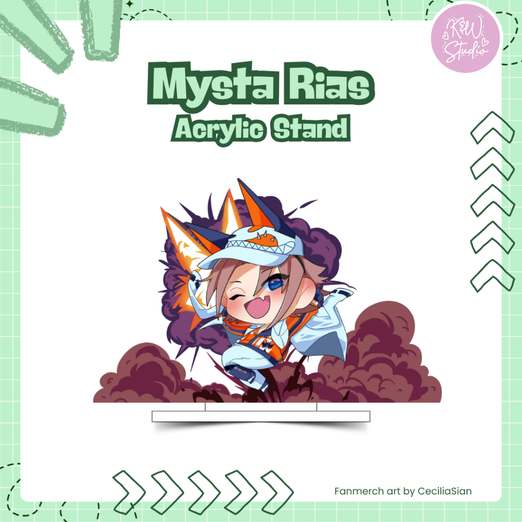 Nijisanji Mysta Rias acrylic stand - Fanmerch
