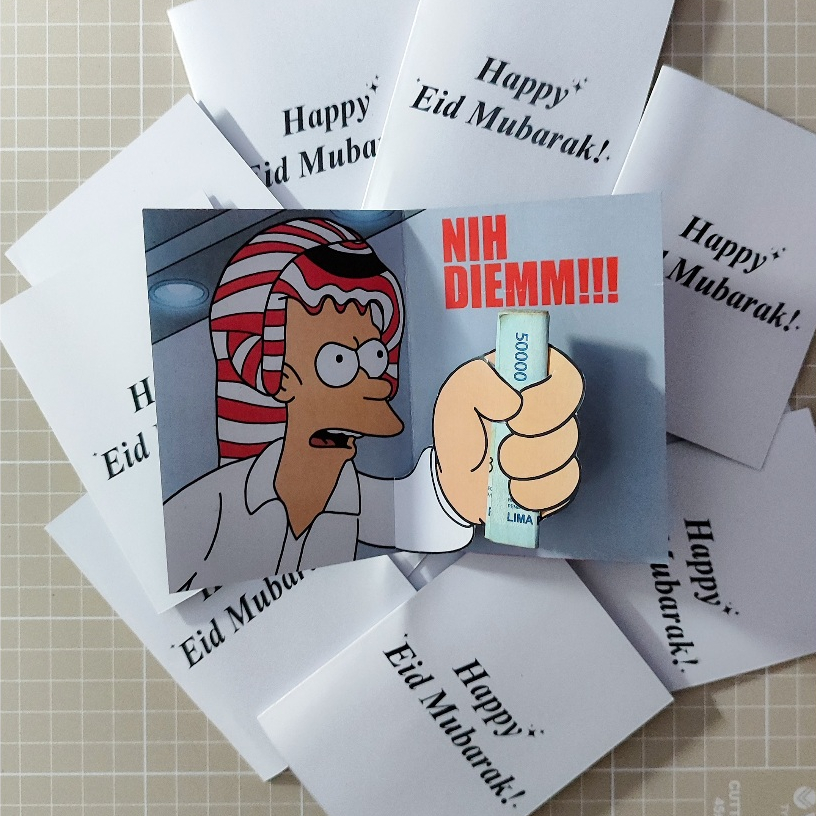 

AMPLOP LEBARAN THR IDUL FITRI "TIMBUL" UNIK (Shut up and take my money) Futurama