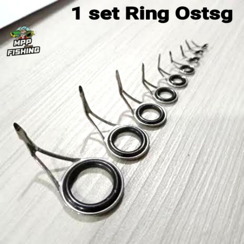 Ring Joran Pancing OSTSG Guide 1 Set Isi 9Pcs / Cincin Pancing Joran OSTSG