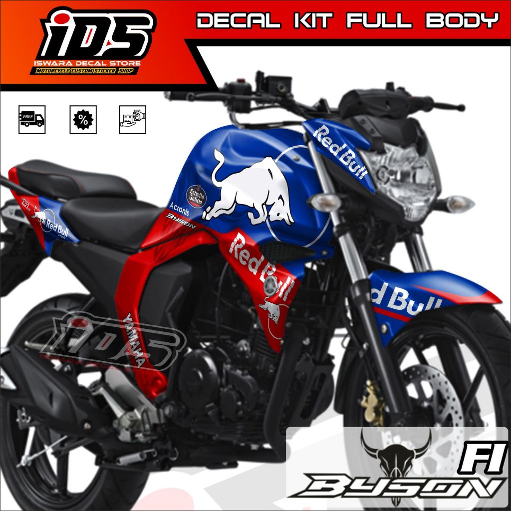 Decal Byson Fi Stiker Decal Byson New Full Body Stiker Byson Fi New Redbull