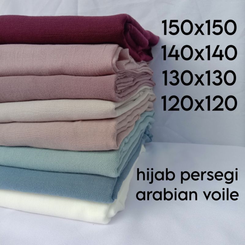 jilbab segiempat arabian voile hijab persegi voal jumbo syari kerudung segi empat turkish voile