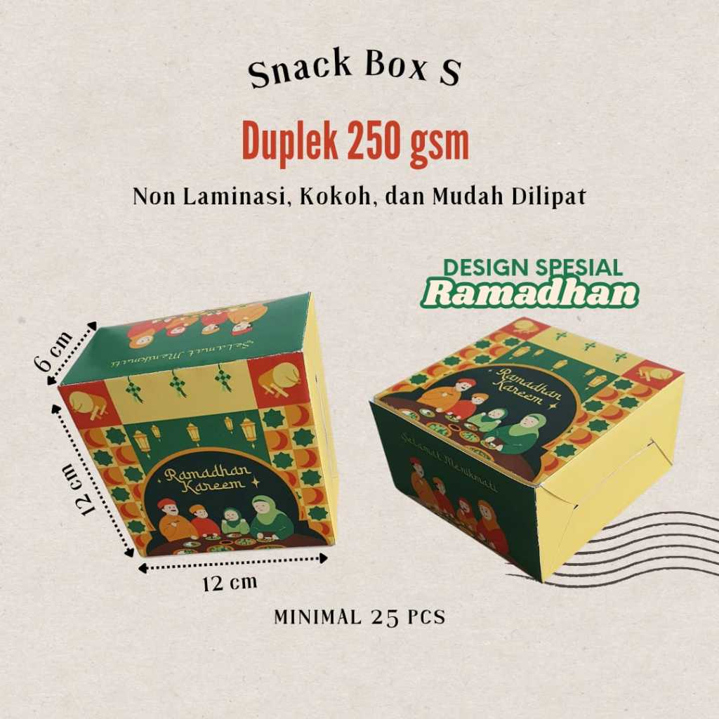 

Snack Box Takjil, Snack 12 x 12 x 6.5 cm