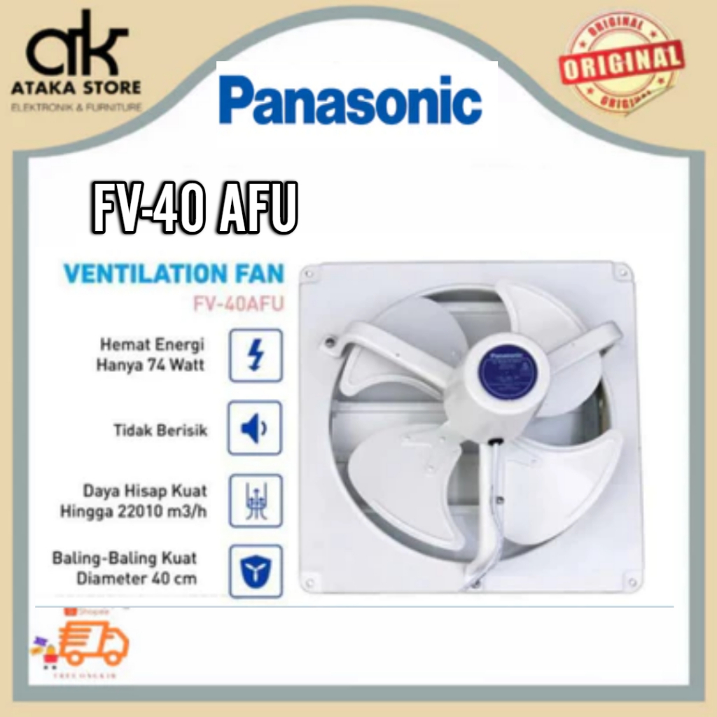 Exhaust Fan Panasonic FV40AFU Hexos Plafon Kipas Angin Dapur 16 inch