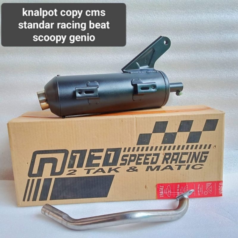 Knalpot Standar Racing Beat Scoopy Genio tahun 2020 keatas knalpot Beat Scoopy Genio suara nge Bass 