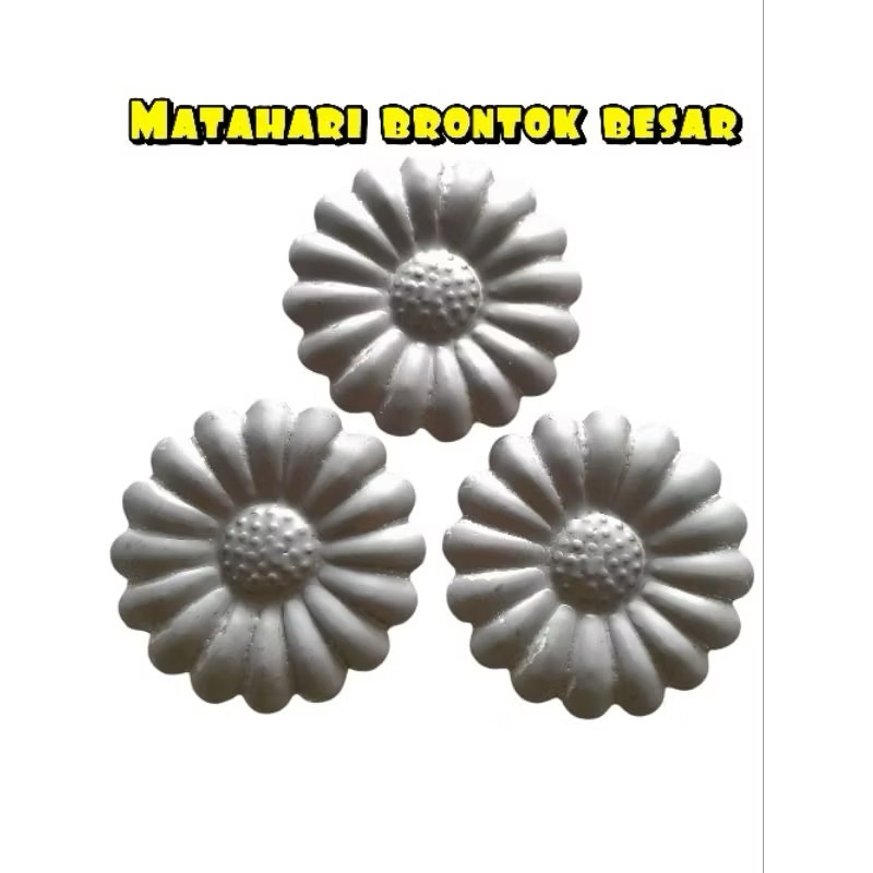Bunga matahari brontok besar ornamen aksesoris pagar besi