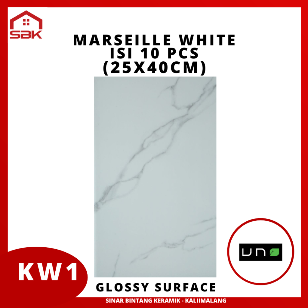 Keramik Dinding 25x40 Marseille White