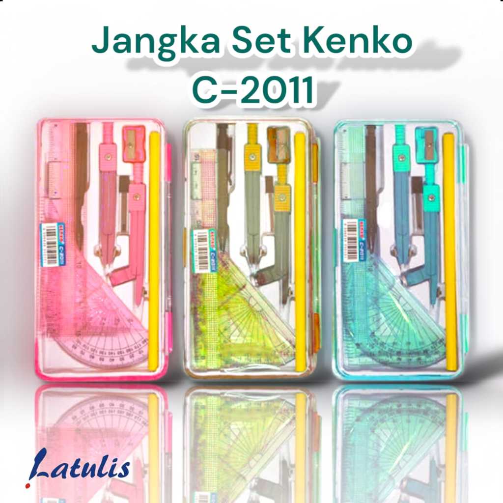 

(3 SET) Compass Kenko C-2011 compas / Jangka Set Alat Tulis