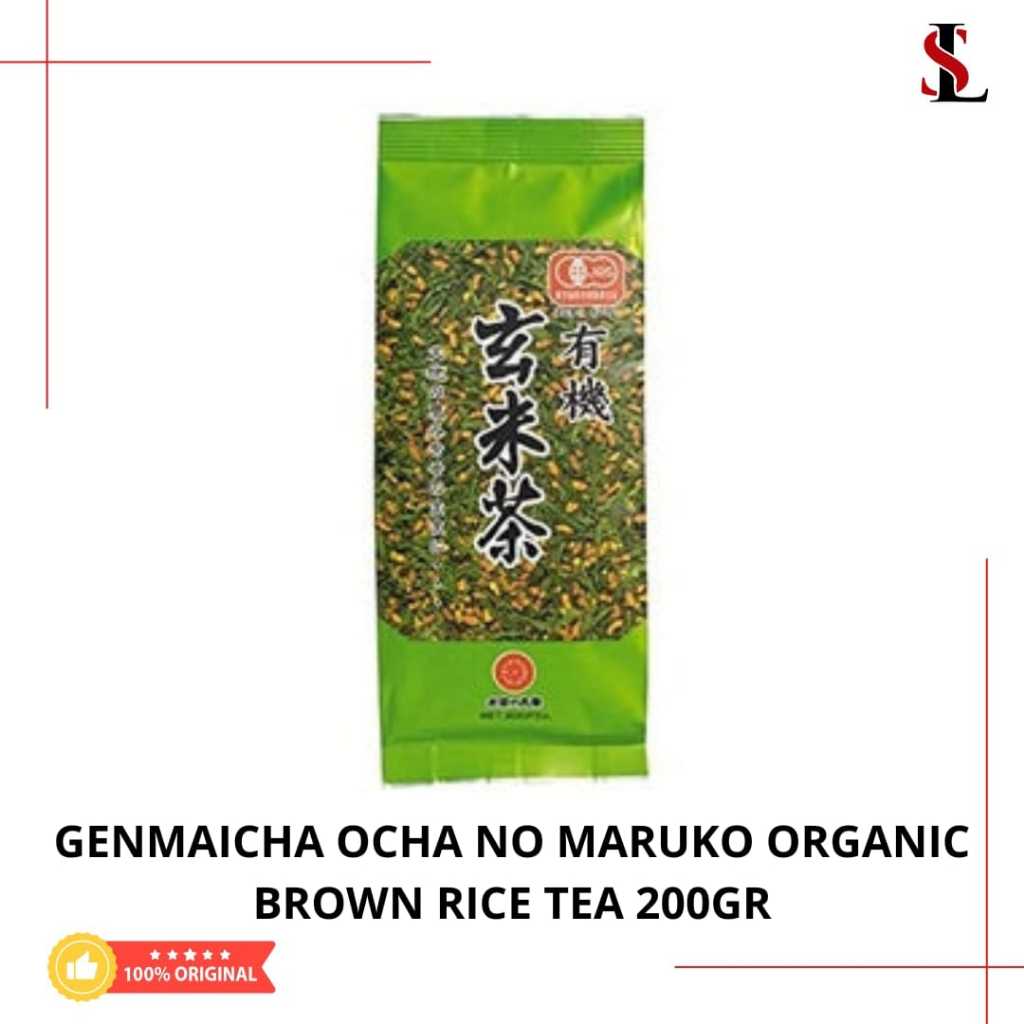 

Genmaicha Ocha no maruko teh Japanese Organic brown rice tea original Japan