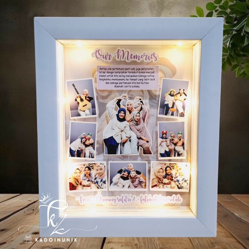 scrapframe 3D 8r (20x25) | foto pop up 3D | kado wisuda | kado ultah | kado perpisahan | kado guru |