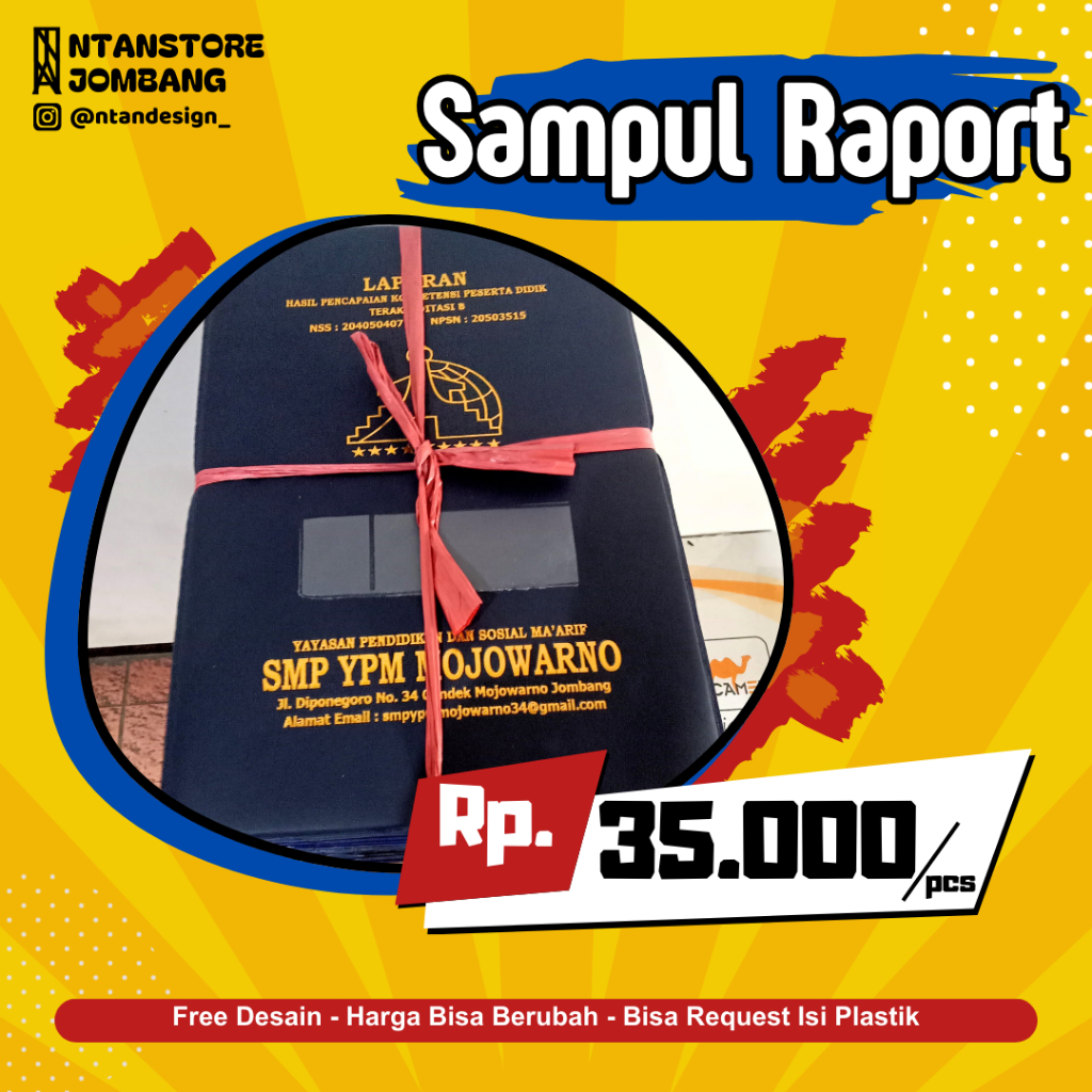 

SAMPUL RAPORT CUSTOM MURAH MERIAH ISI 11 LEMBAR FREE DESAIN