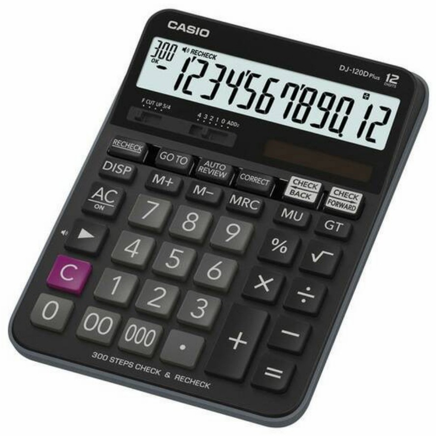 

KALKULATOR CASIO DJ 120 D PLUS CHECK ~ RECHECK ORIGINAL